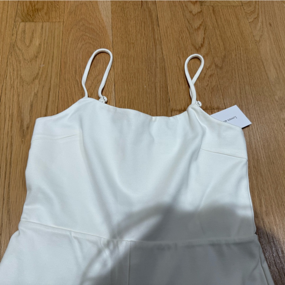 NWT Lovers and Friends White Wide Leg With Slits Jumpsuit, Size M - Picture 4 of 7